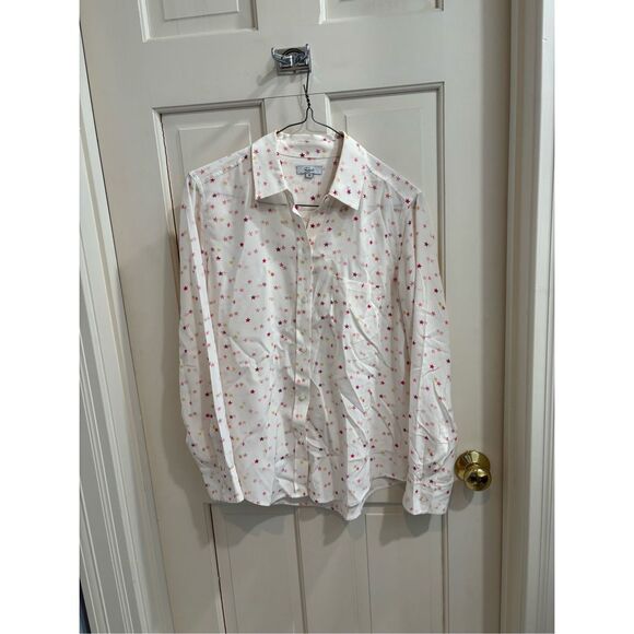 Rails 100% silk button down women’s shirt star print - Picture 1 of 8